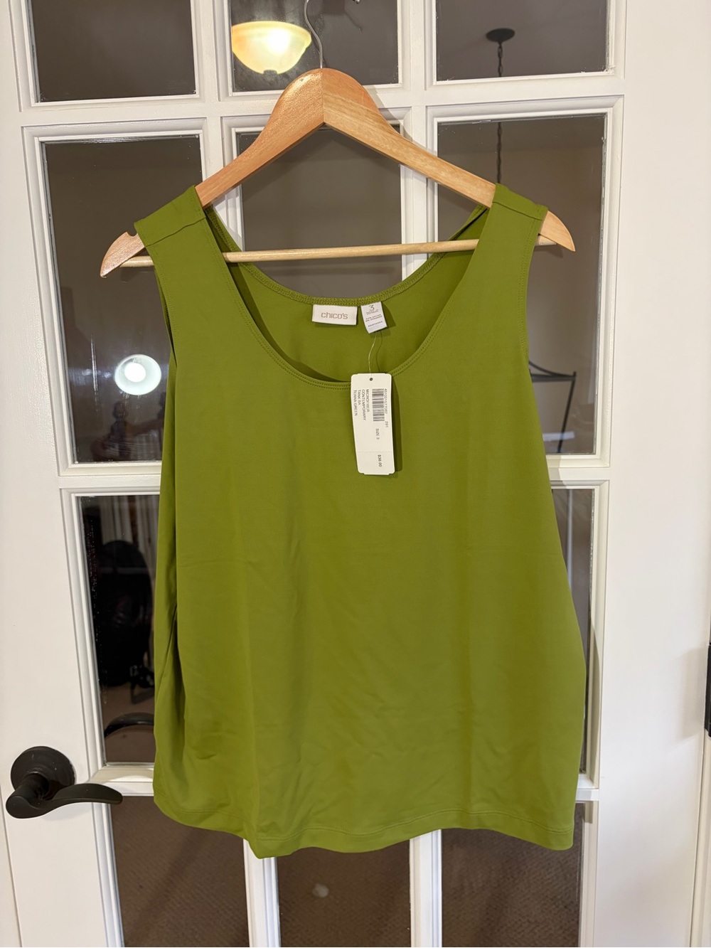 NWT Chico's Terra Green Scoop Neck Tank Top